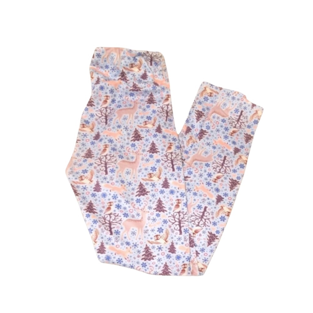 Winter Woodland Yoga Waist Leggings